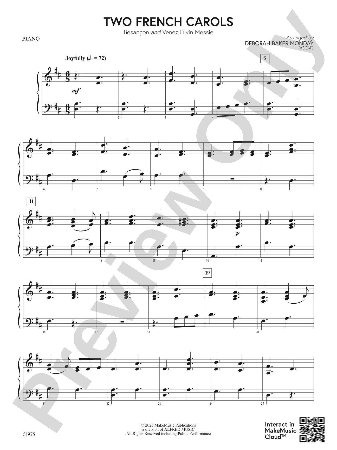 Two French Carols: Piano Accompaniment