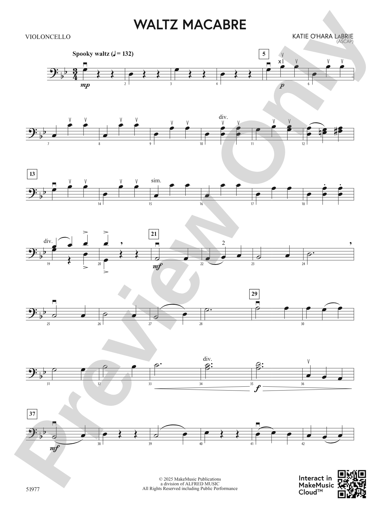 Waltz Macabre: Cello
