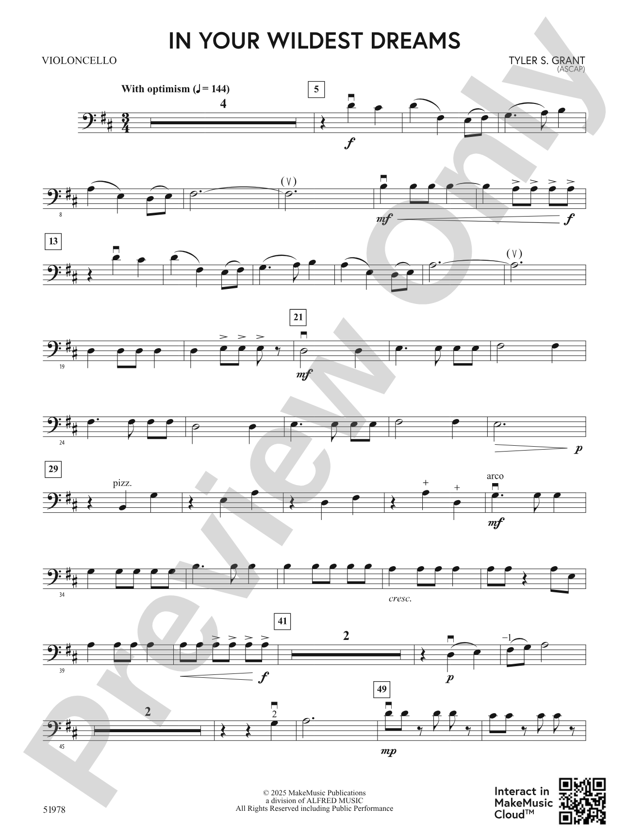 In Your Wildest Dreams: Cello