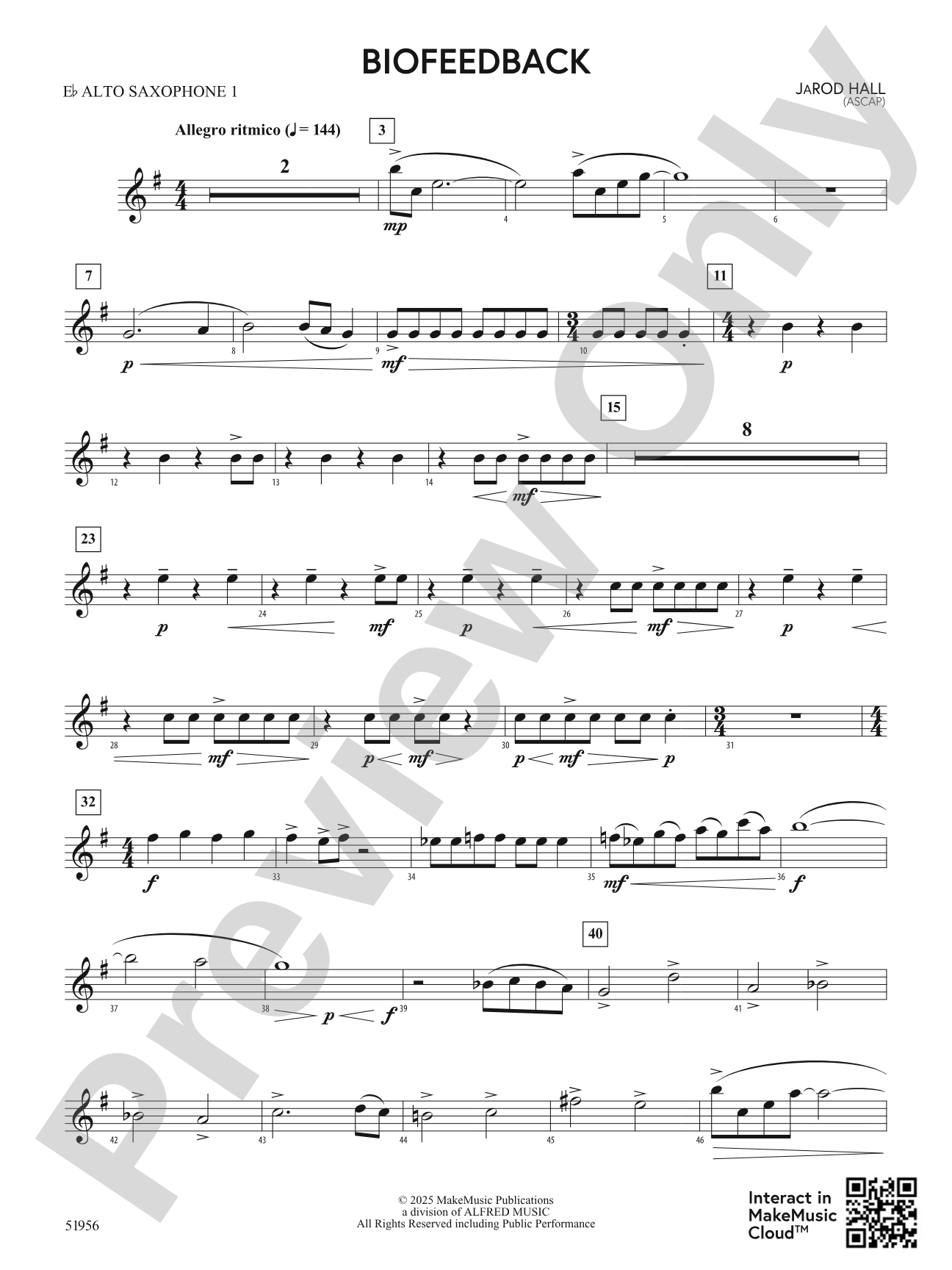 Biofeedback: E-flat Alto Saxophone