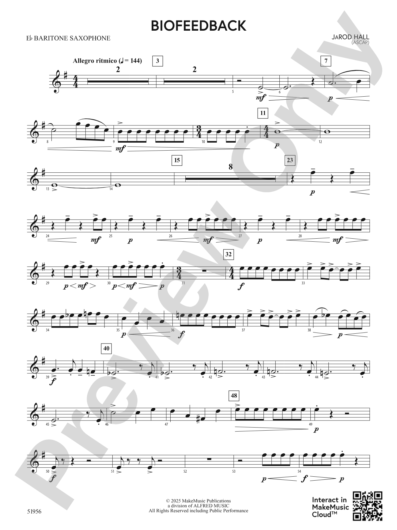 Biofeedback: E-flat Baritone Saxophone