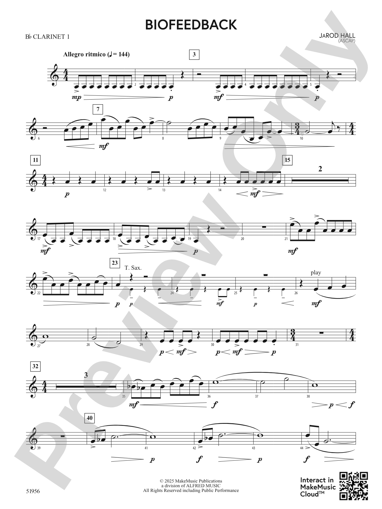 Biofeedback: 1st B-flat Clarinet