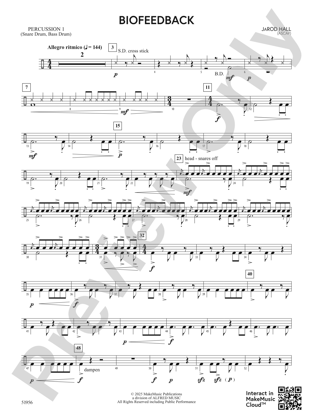 Biofeedback: 1st Percussion