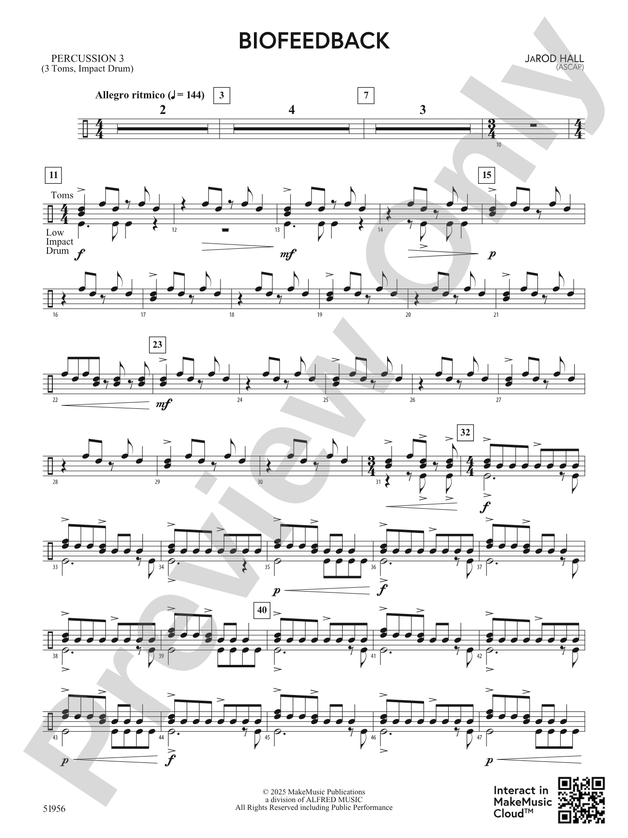 Biofeedback: 3rd Percussion