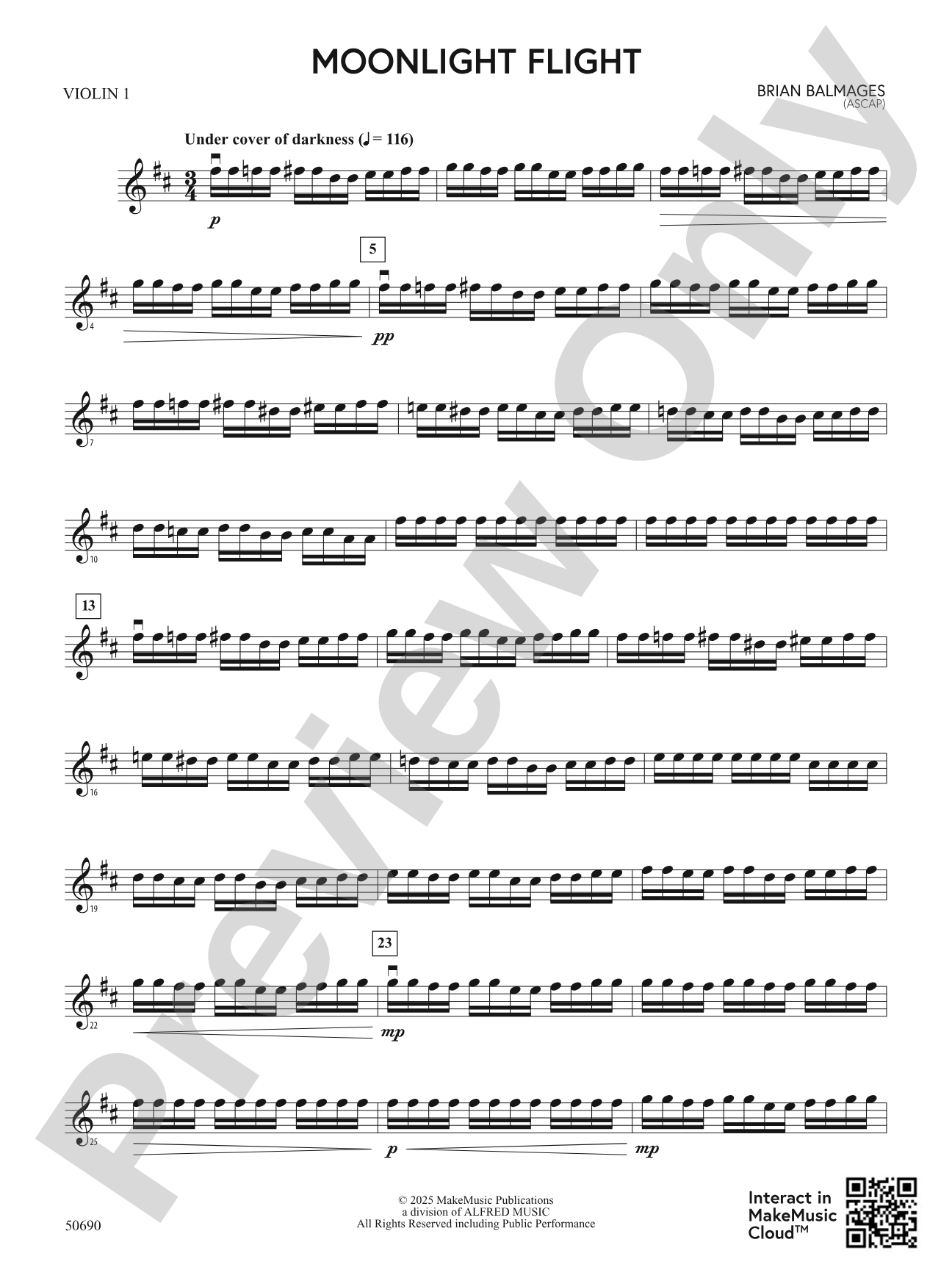 Moonlight Flight: 1st Violin