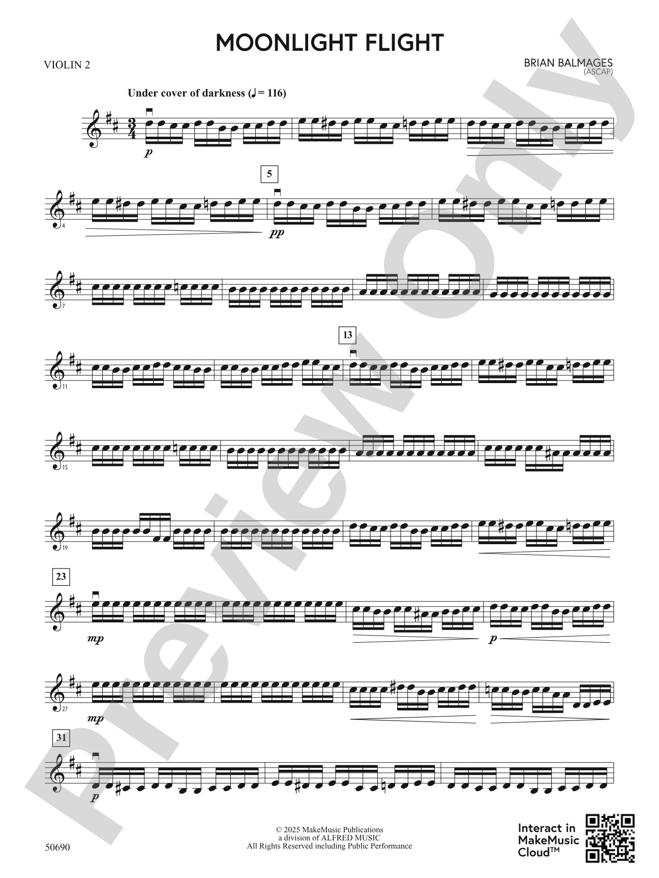 Moonlight Flight: 2nd Violin