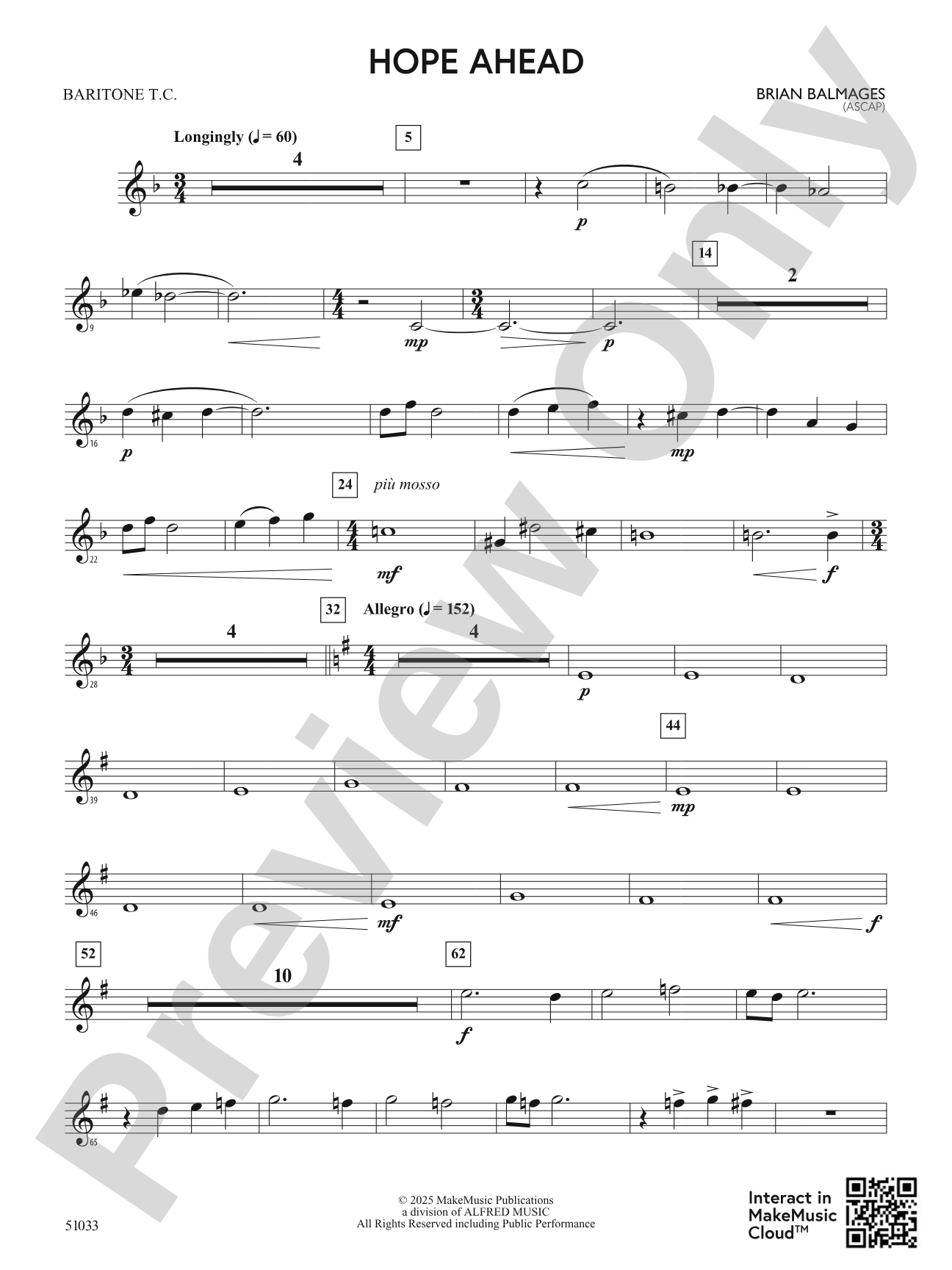 Hope Ahead: Baritone T.C.