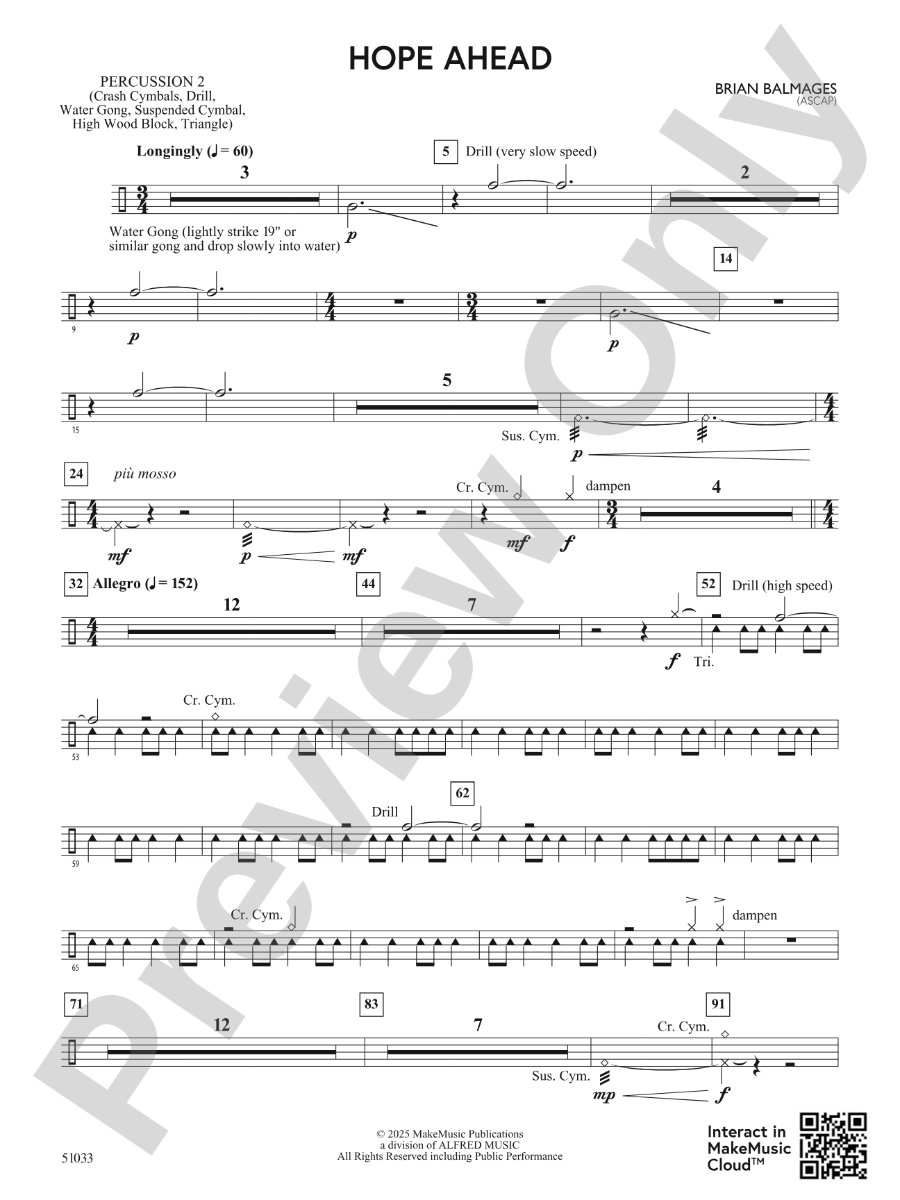 Hope Ahead: 2nd Percussion
