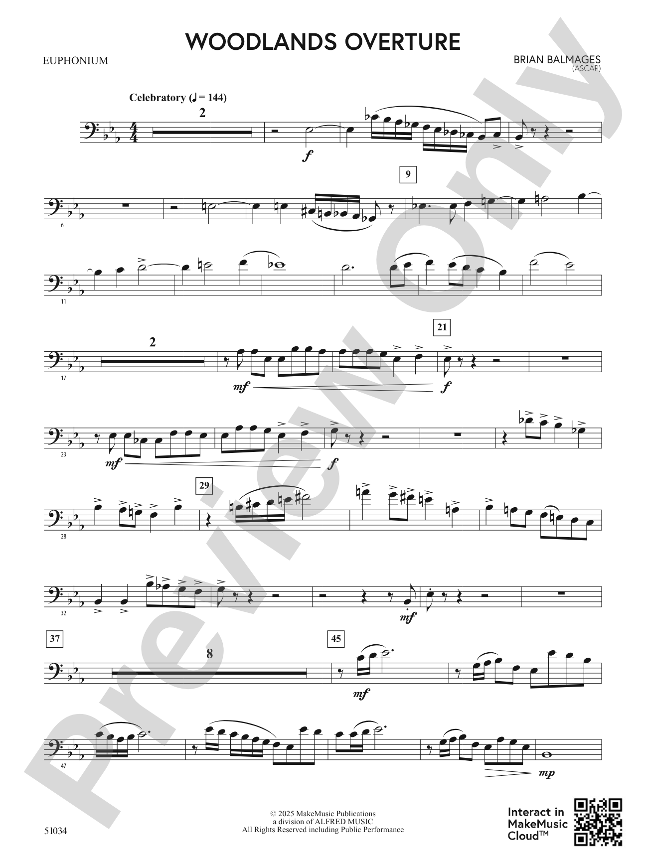 Woodlands Overture: Baritone B.C.