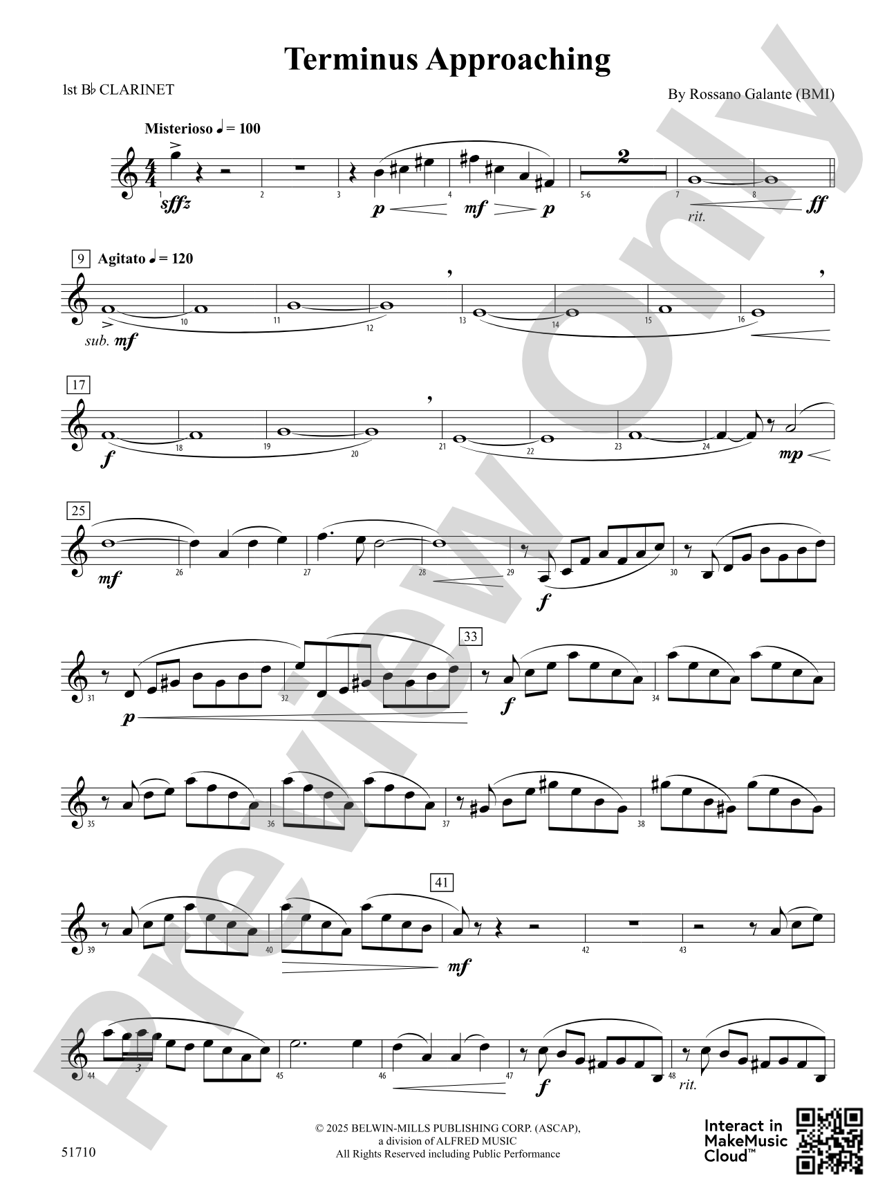 Terminus Approaching: 1st B-flat Clarinet