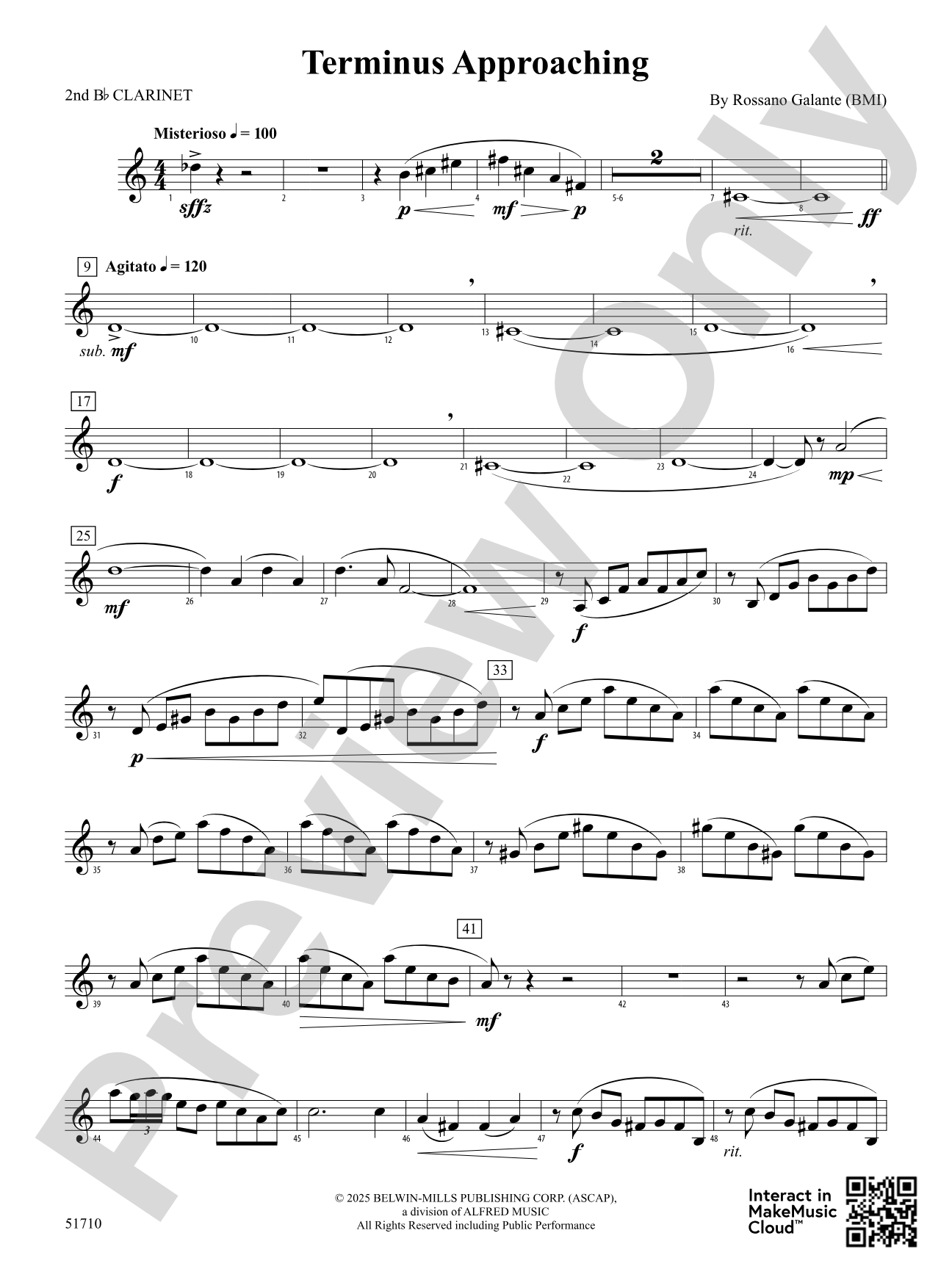 Terminus Approaching: 2nd B-flat Clarinet