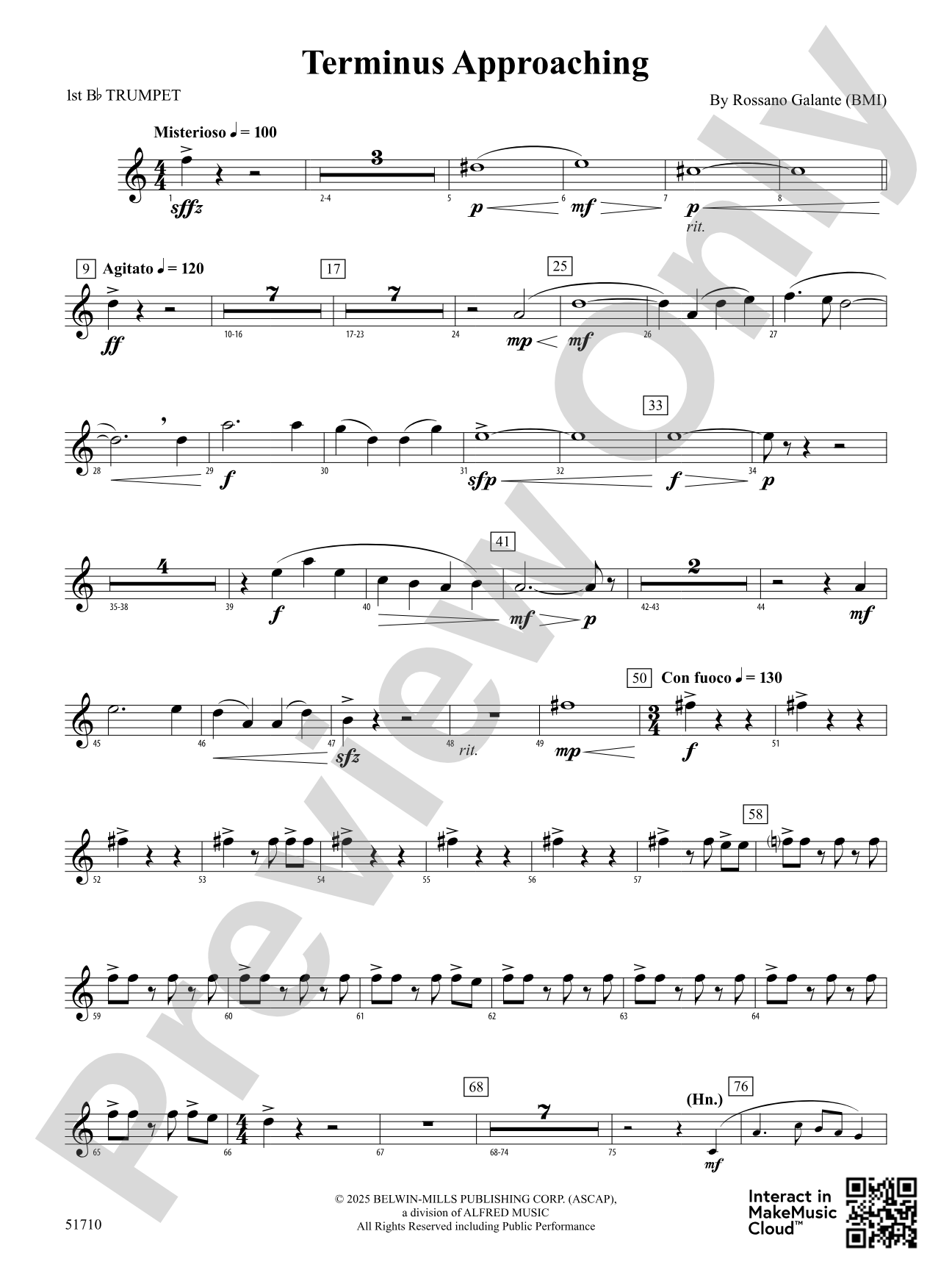 Terminus Approaching: 1st B-flat Trumpet