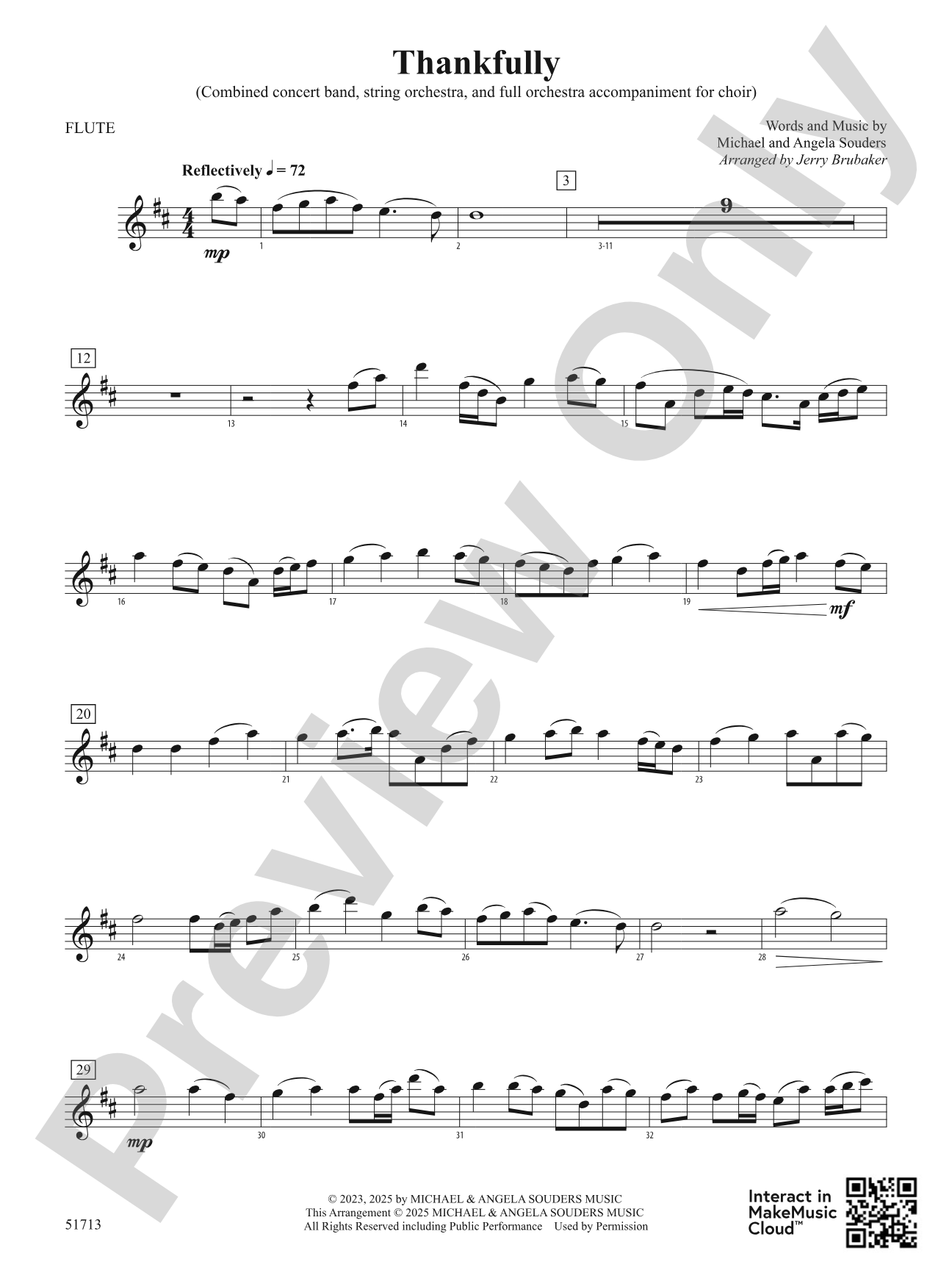 Thankfully: Flute