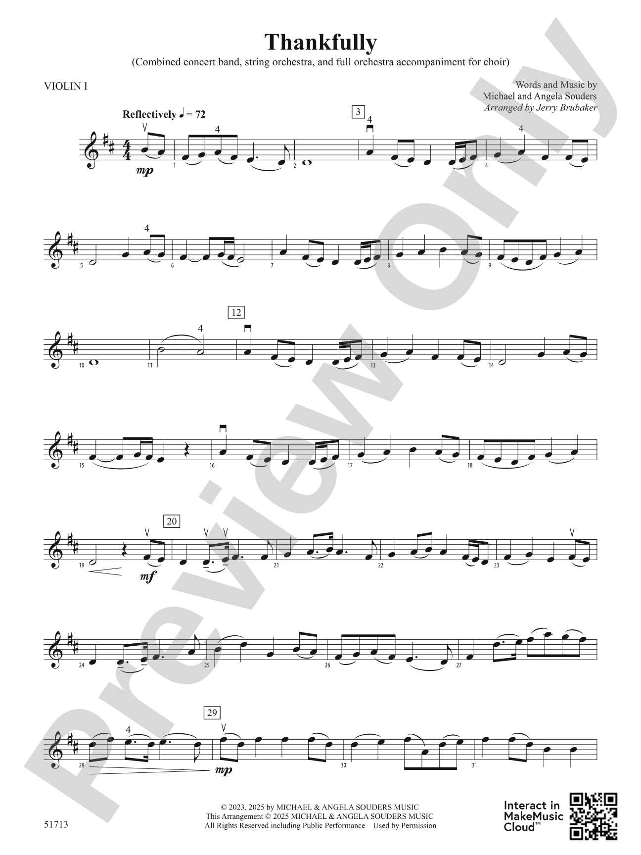 Thankfully: 1st Violin