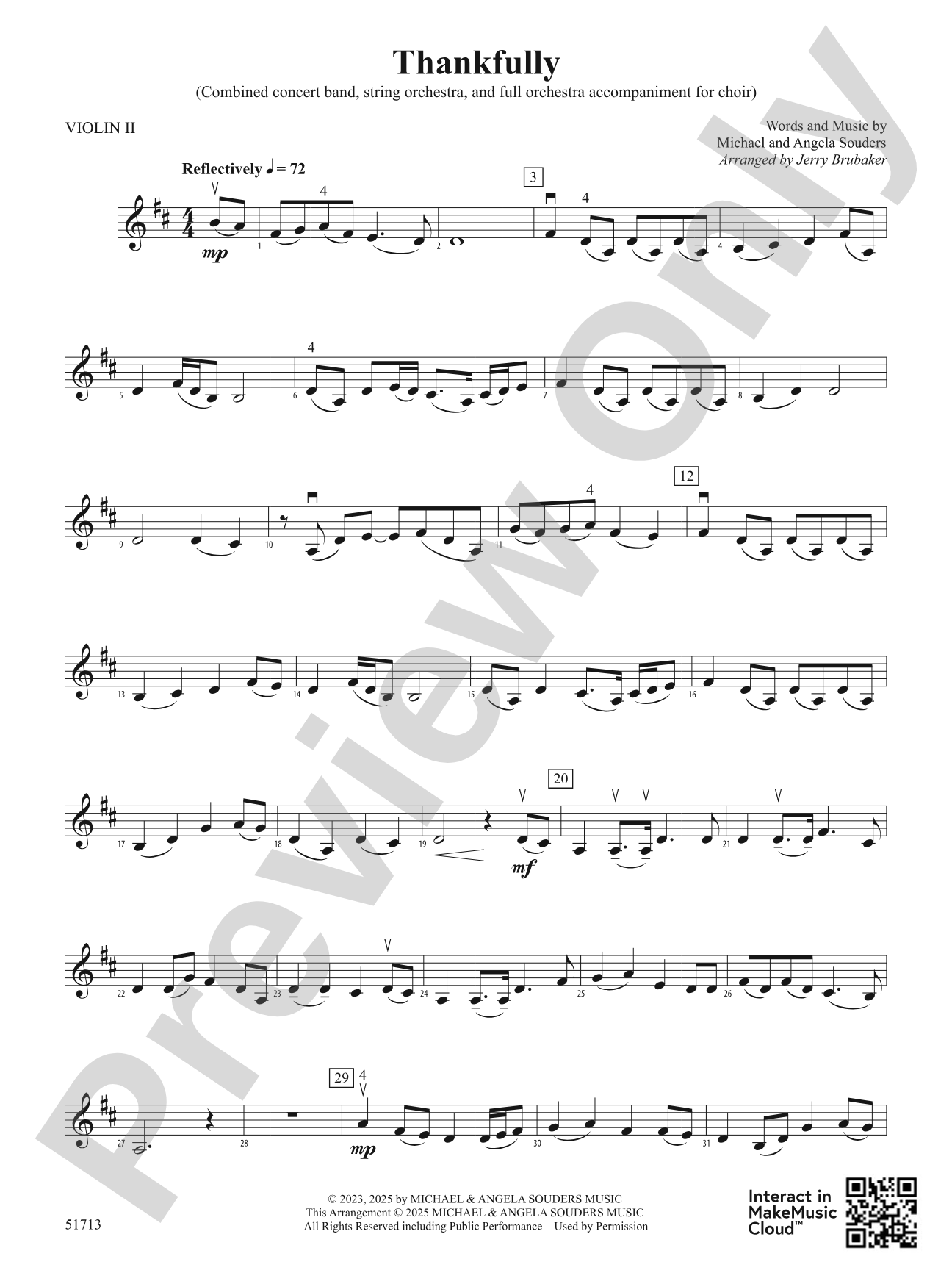 Thankfully: 2nd Violin