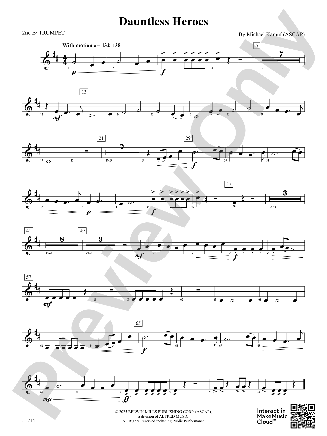 Dauntless Heroes: 2nd B-flat Trumpet