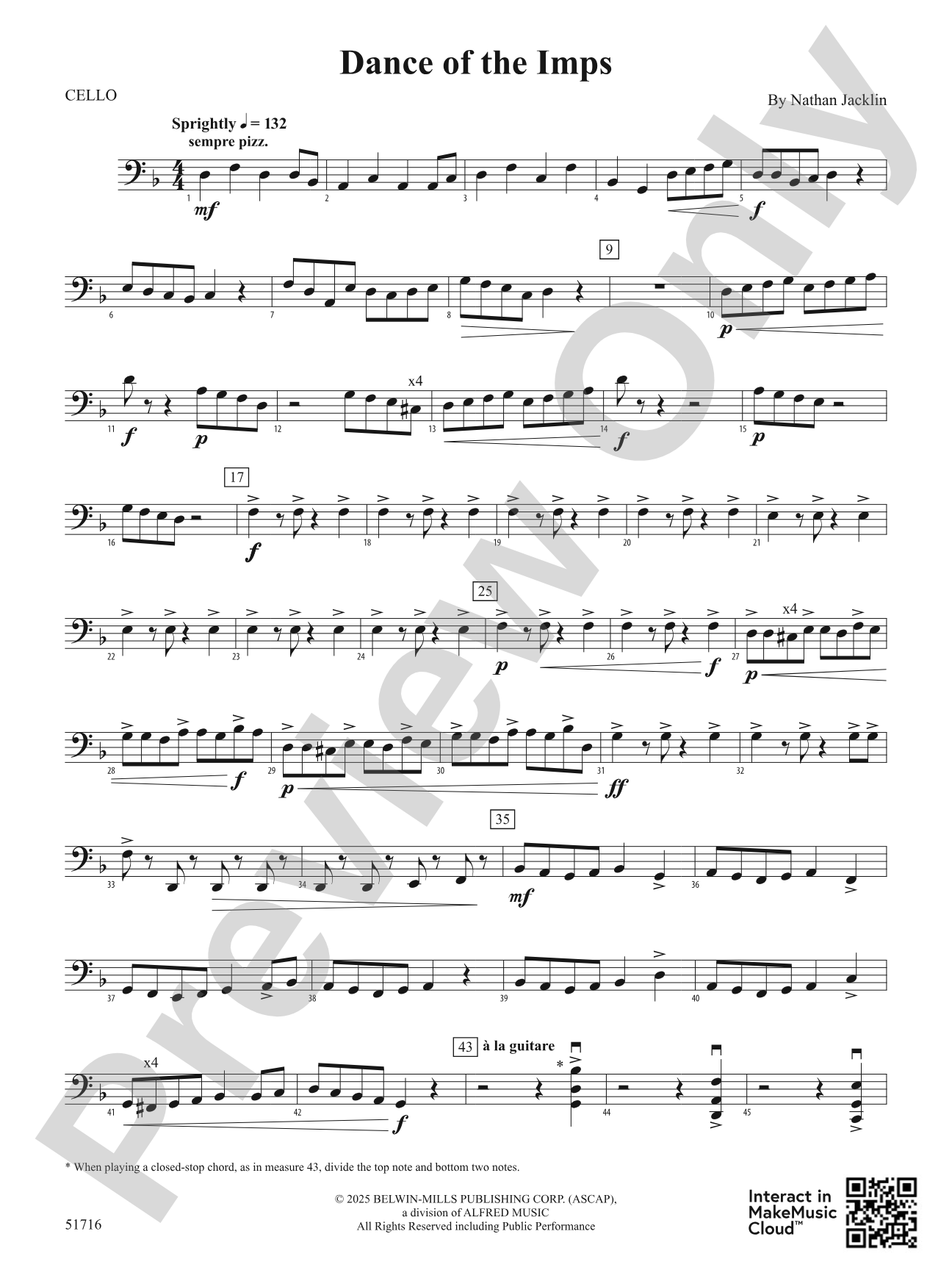 Dance of the Imps: Cello