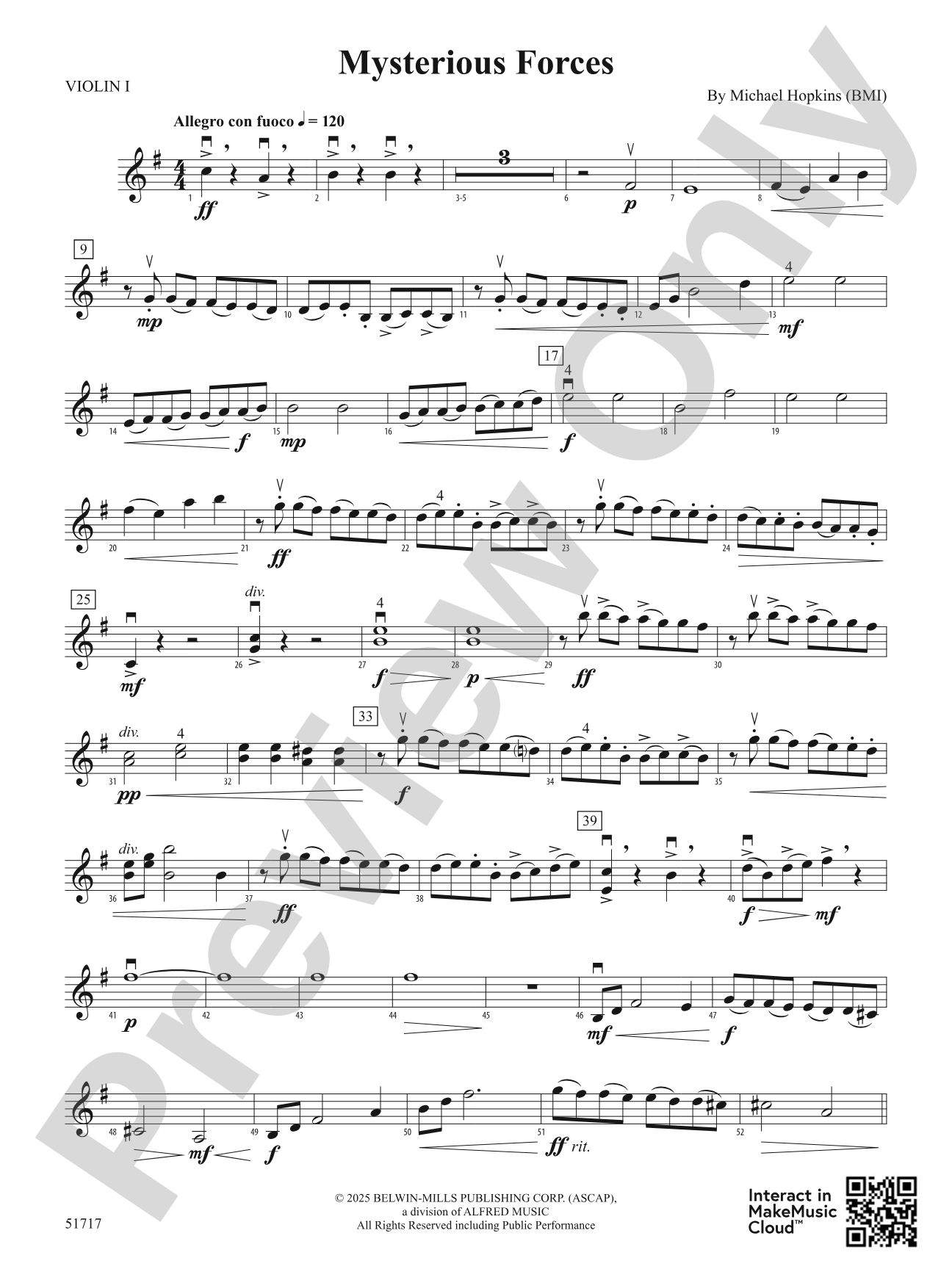 Mysterious Forces: 1st Violin
