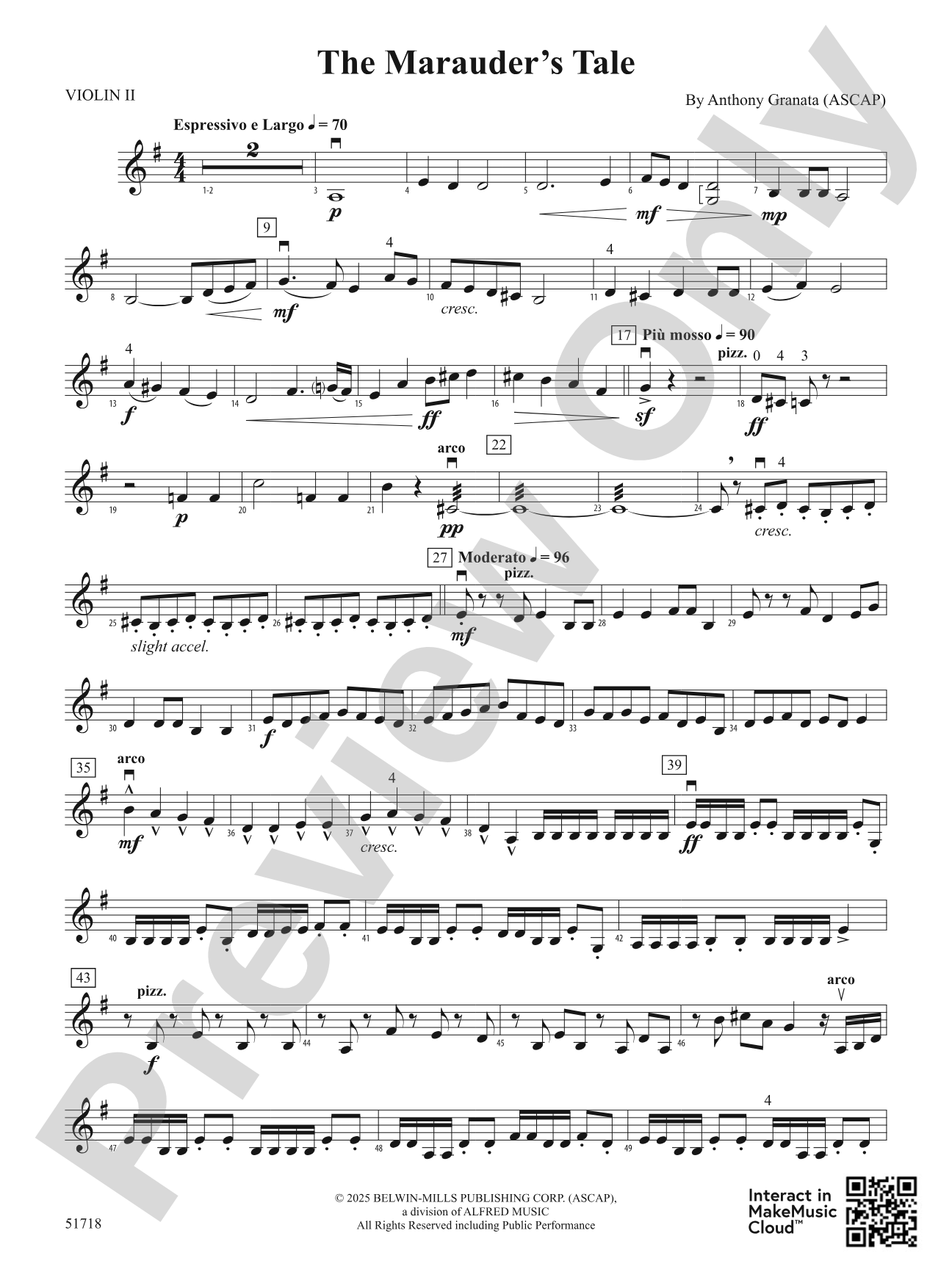 The Marauder's Tale: 2nd Violin