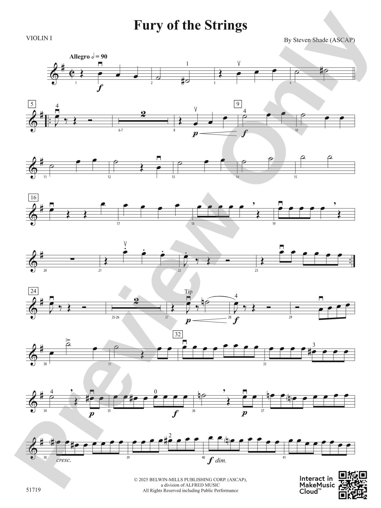 Fury of the Strings: 1st Violin