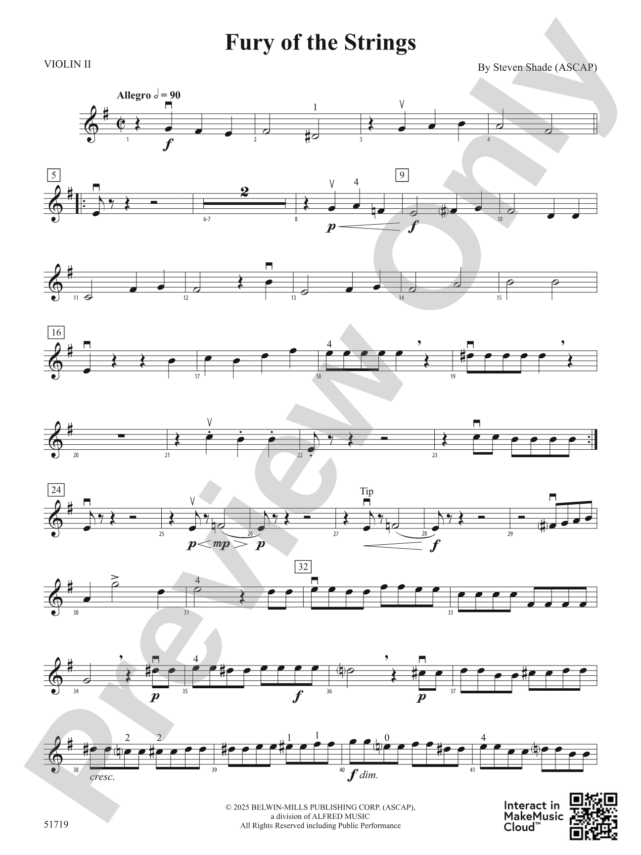 Fury of the Strings: 2nd Violin
