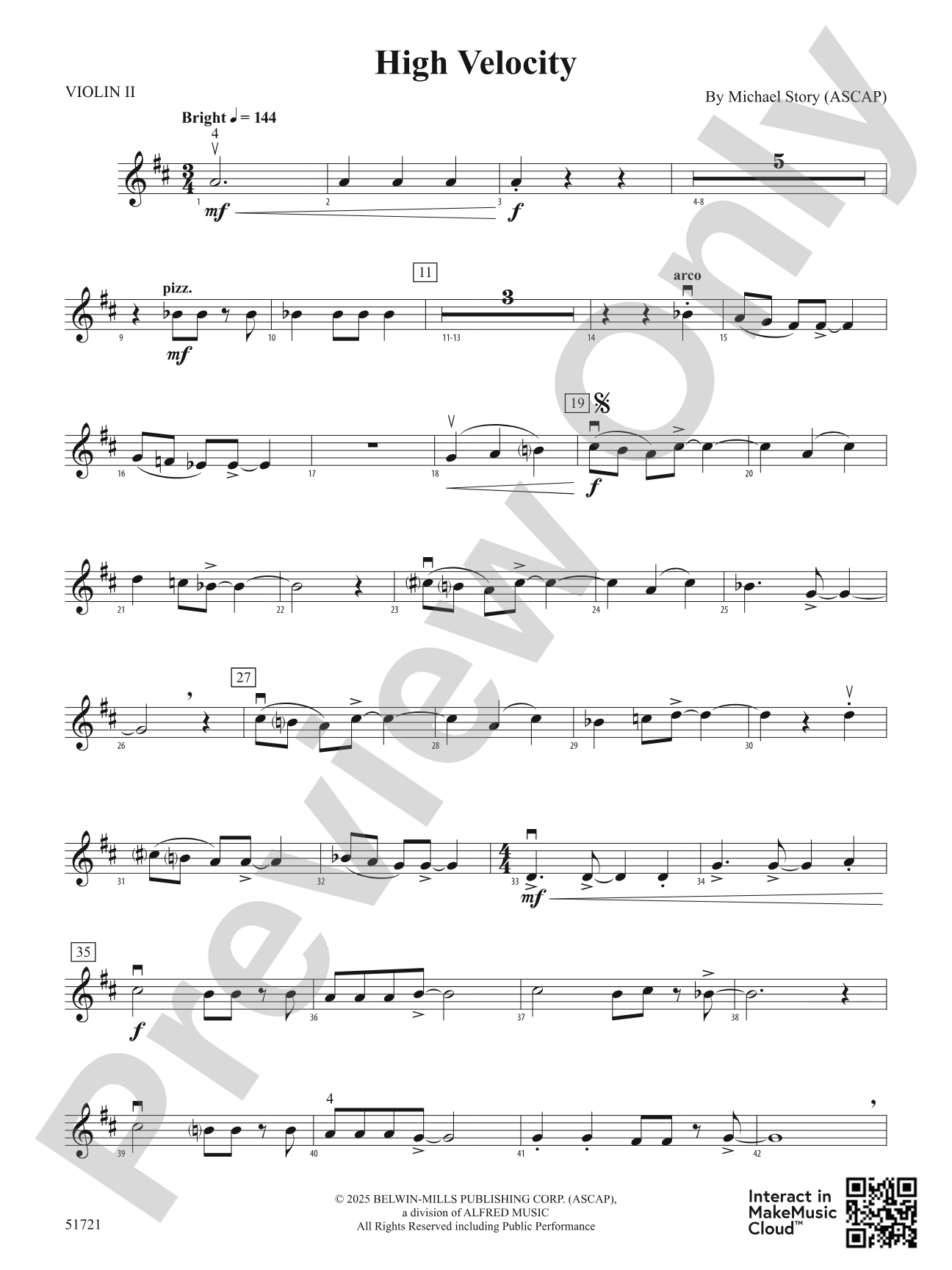 High Velocity: 2nd Violin