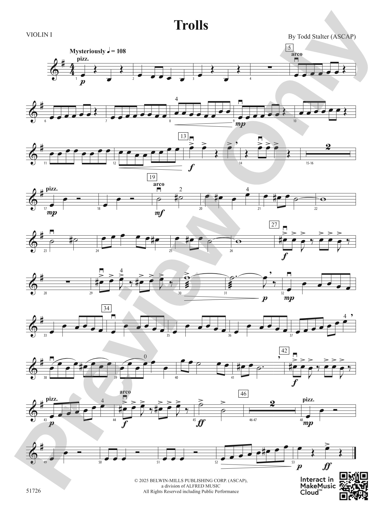 Trolls: 1st Violin