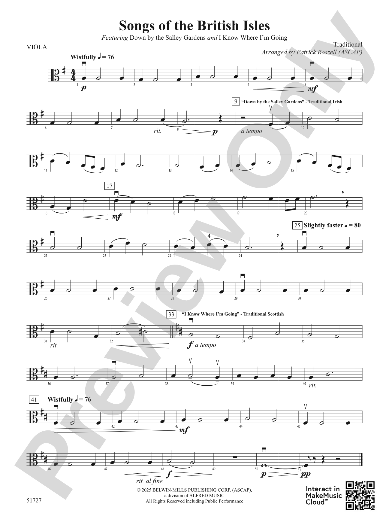 Songs of the British Isles: Viola