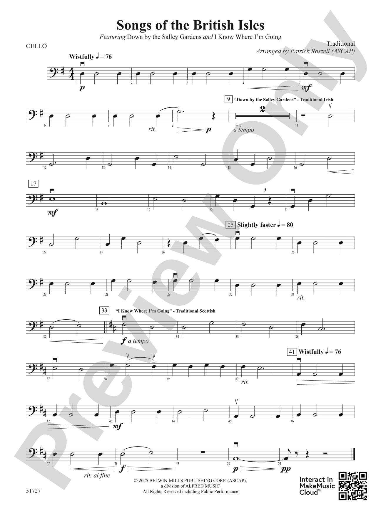 Songs of the British Isles: Cello