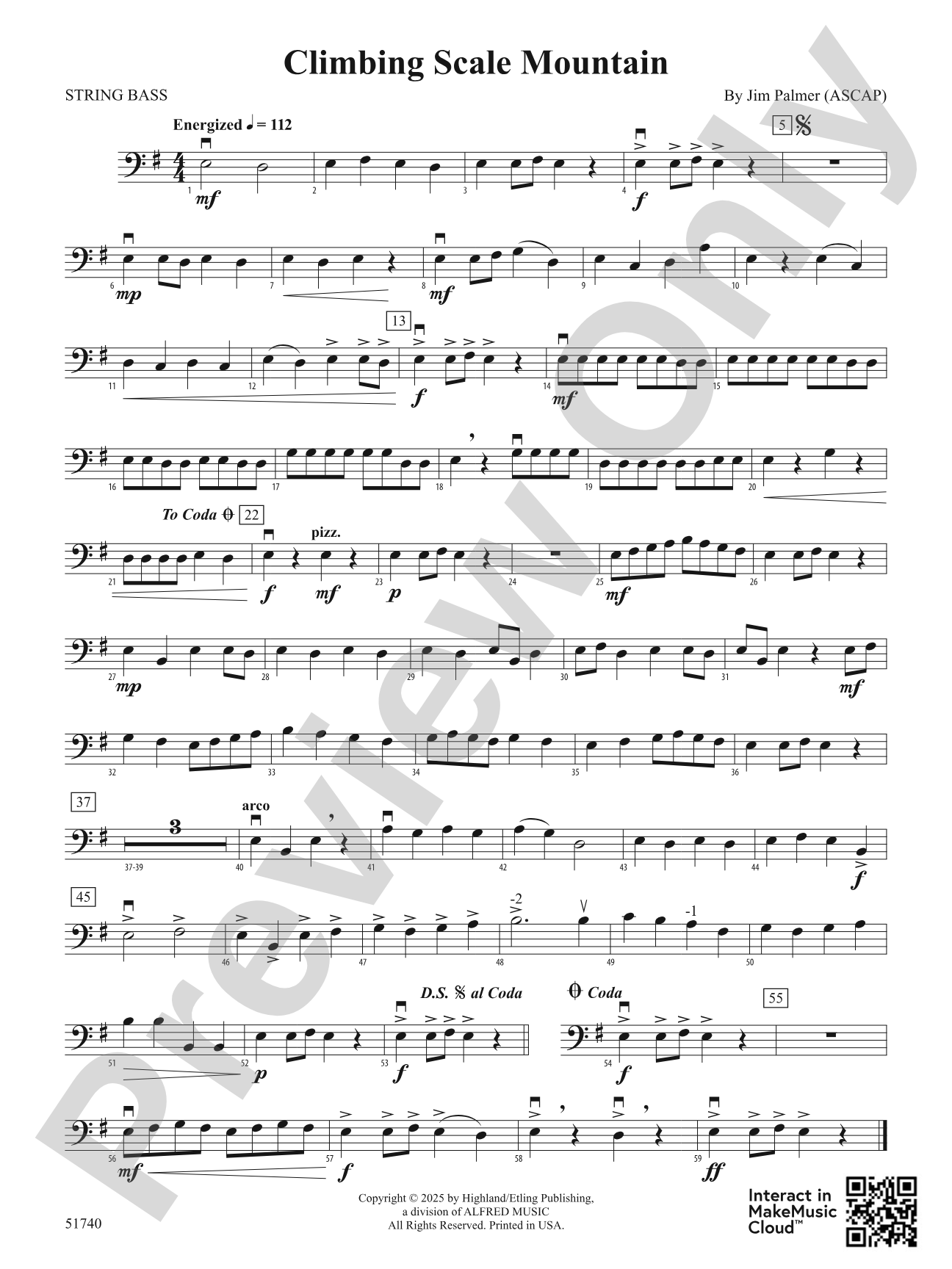 Climbing Scale Mountain: String Bass