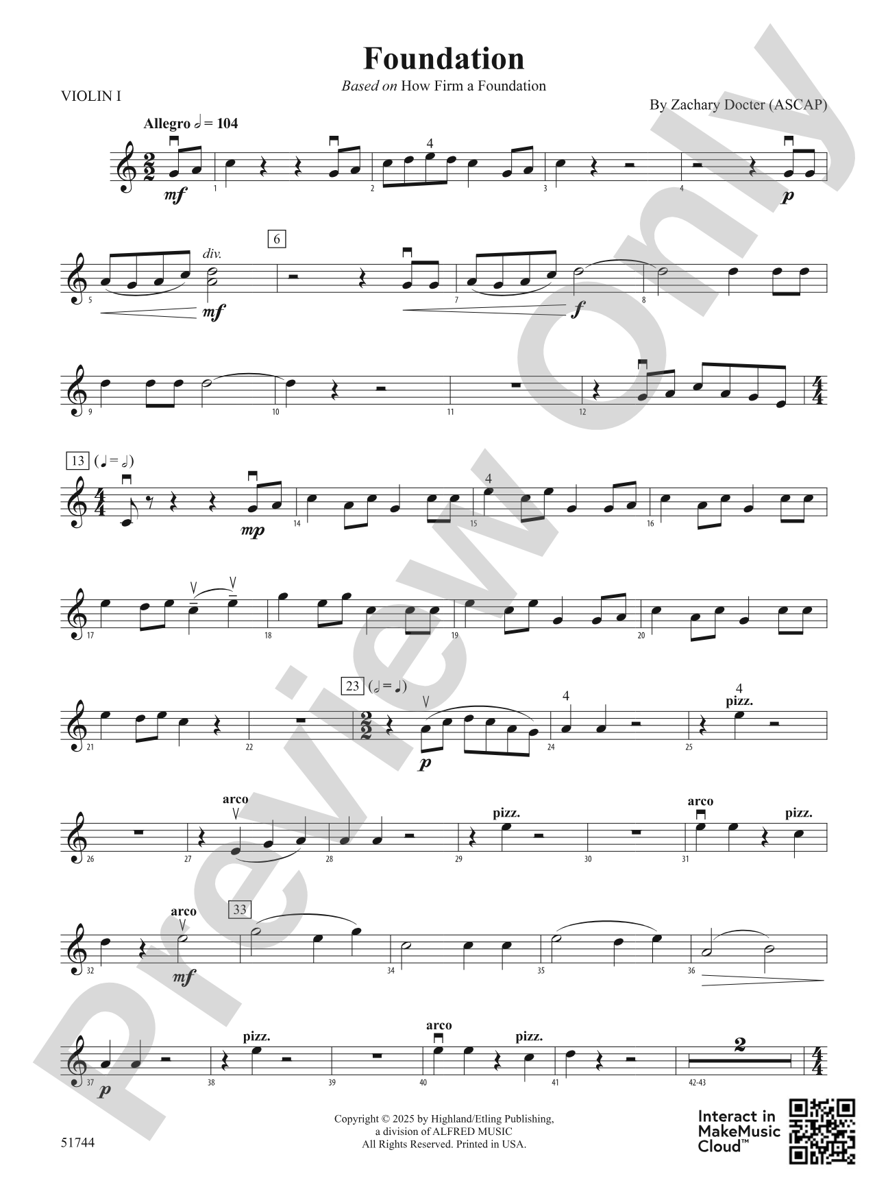 Foundation: 1st Violin