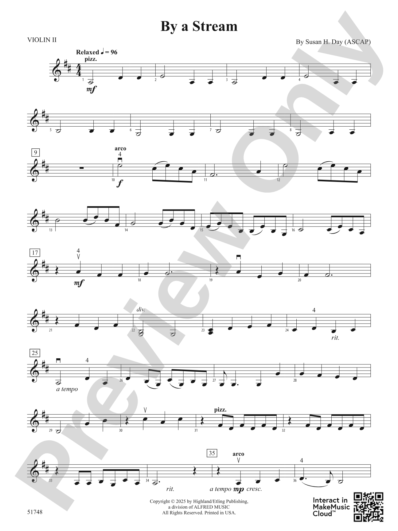 By a Stream: 2nd Violin