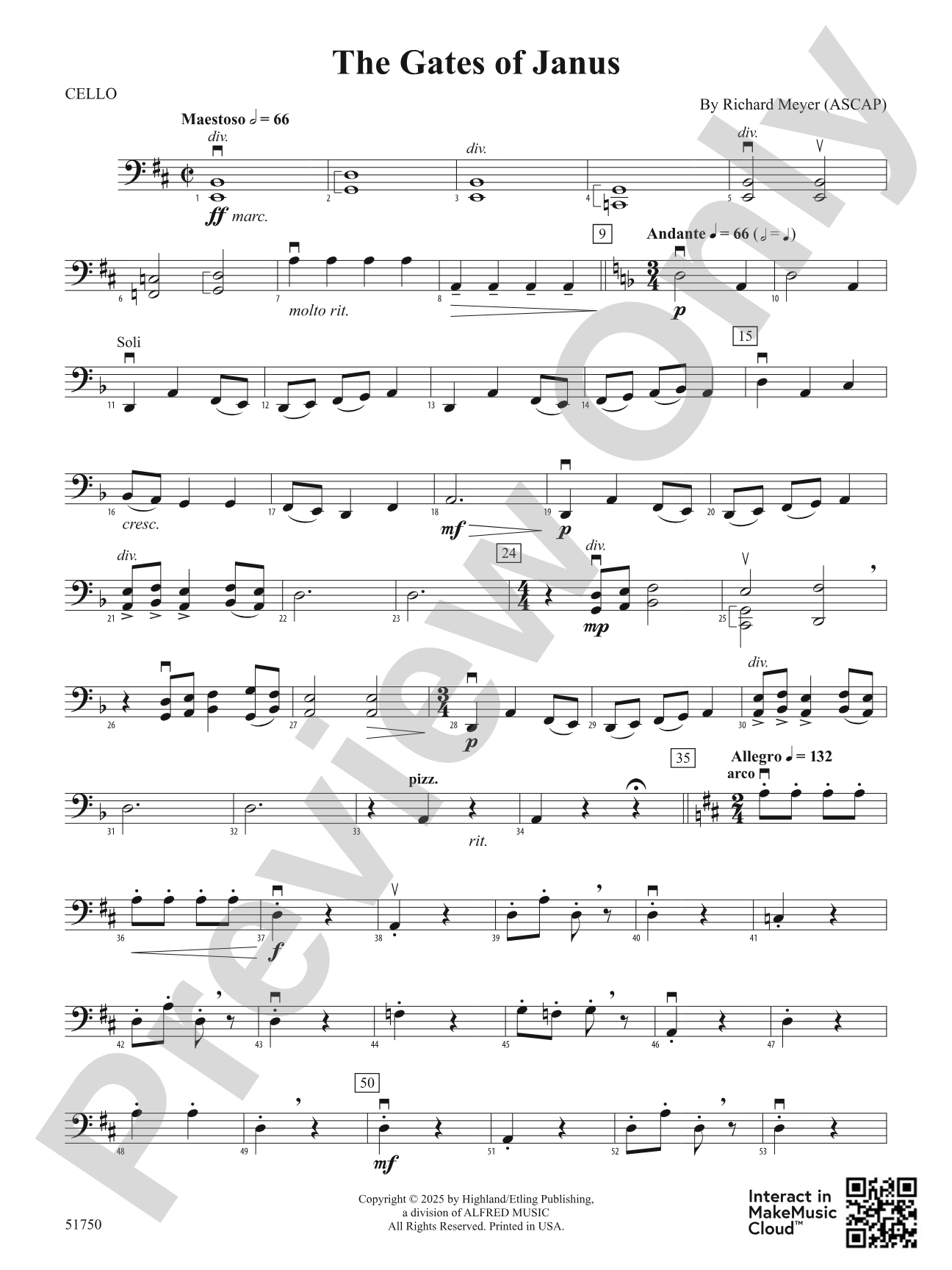 The Gates of Janus: Cello