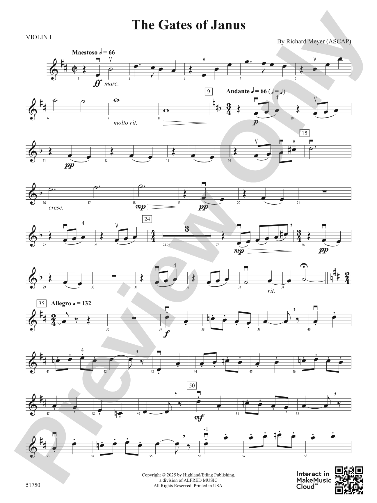 The Gates of Janus: 1st Violin