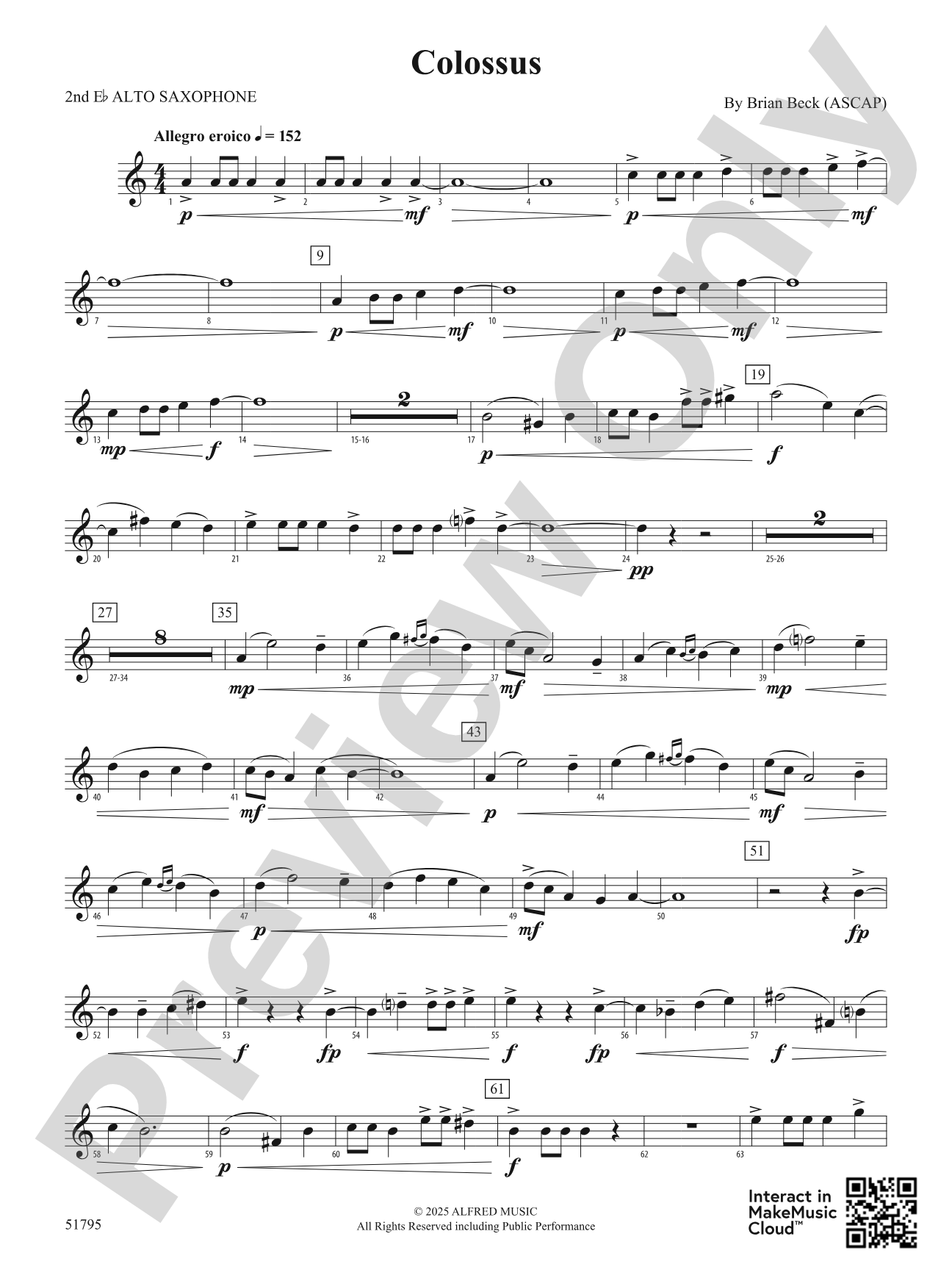 Colossus: 2nd E-flat Alto Saxophone