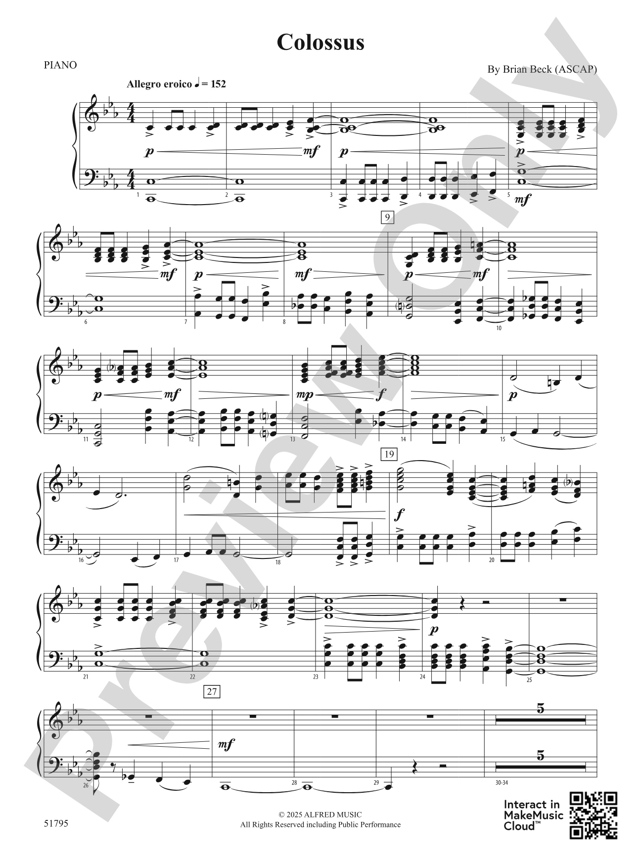 Colossus: Piano Accompaniment