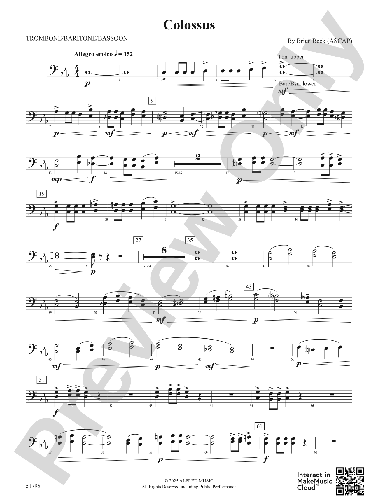 Colossus: 1st Trombone