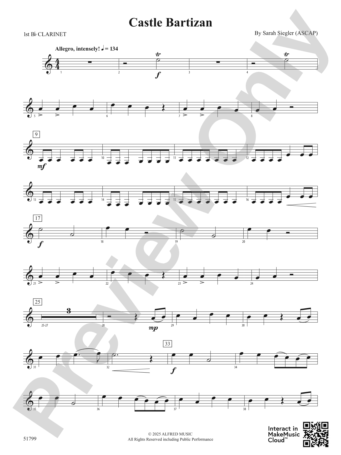 Castle Bartizan: 1st B-flat Clarinet