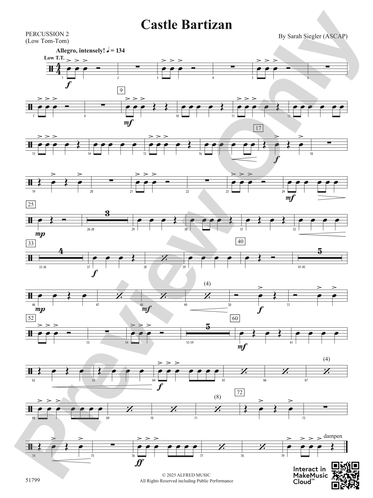 Castle Bartizan: 2nd Percussion