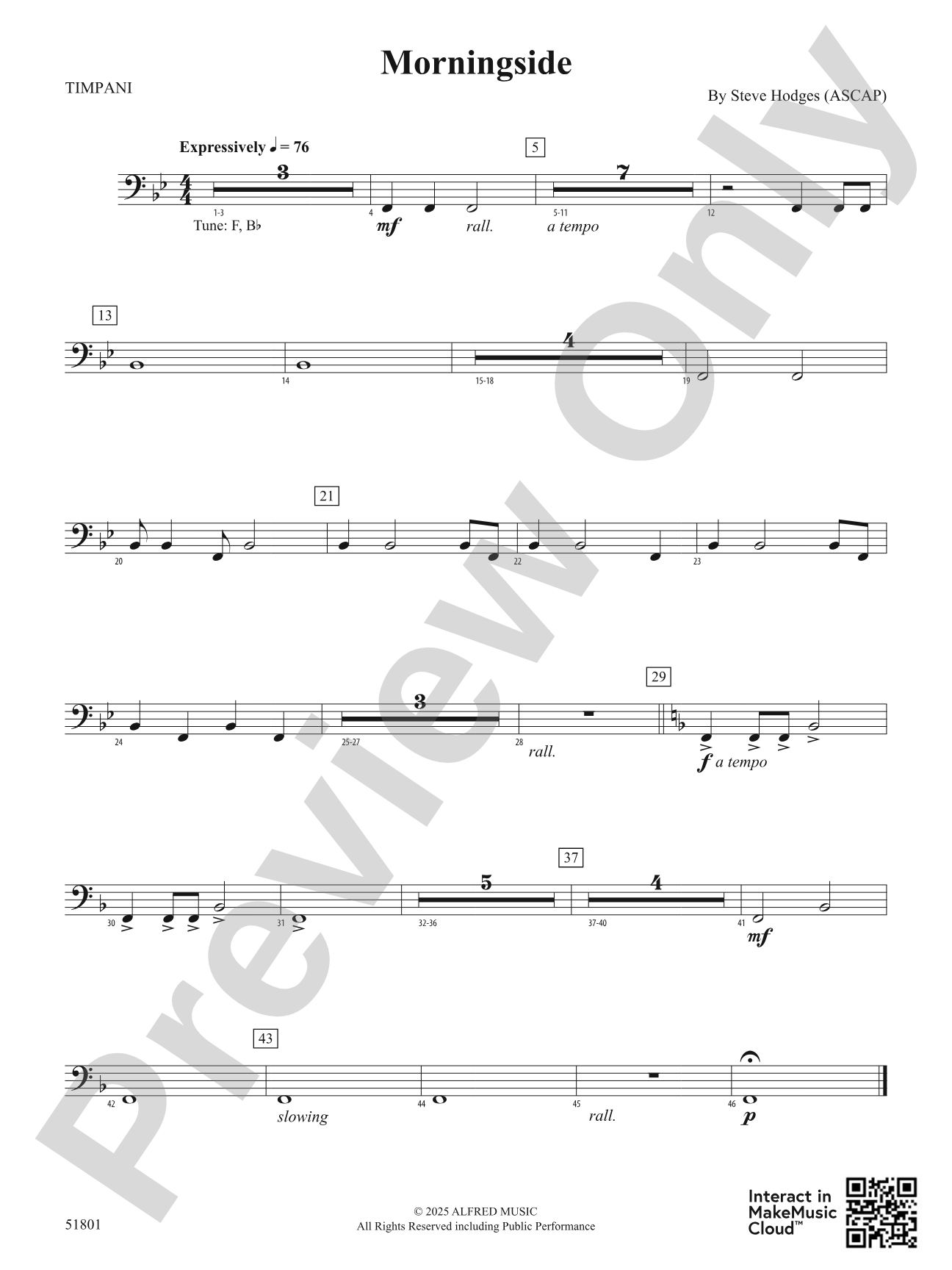 Morningside: Timpani