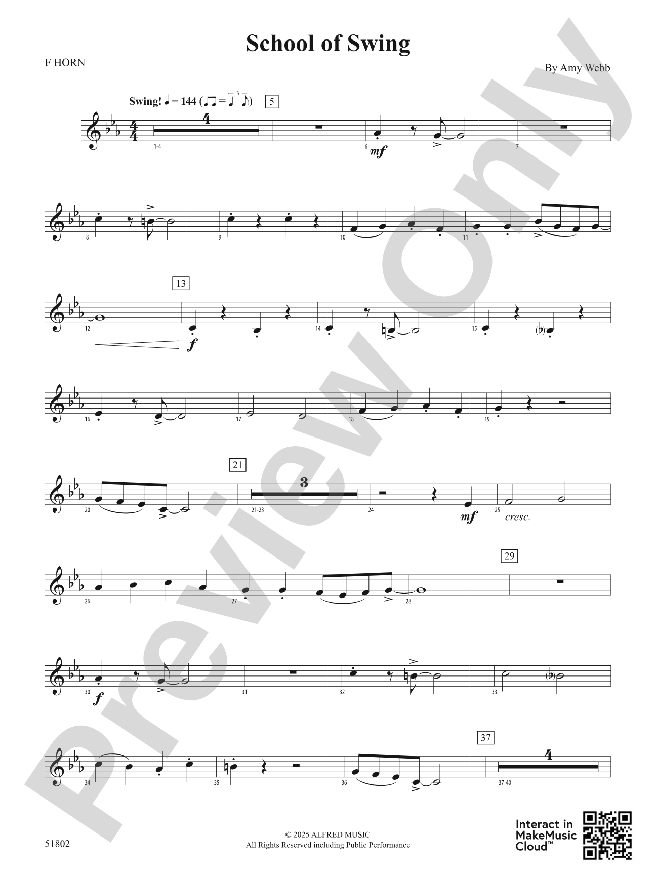 School of Swing: 1st F Horn