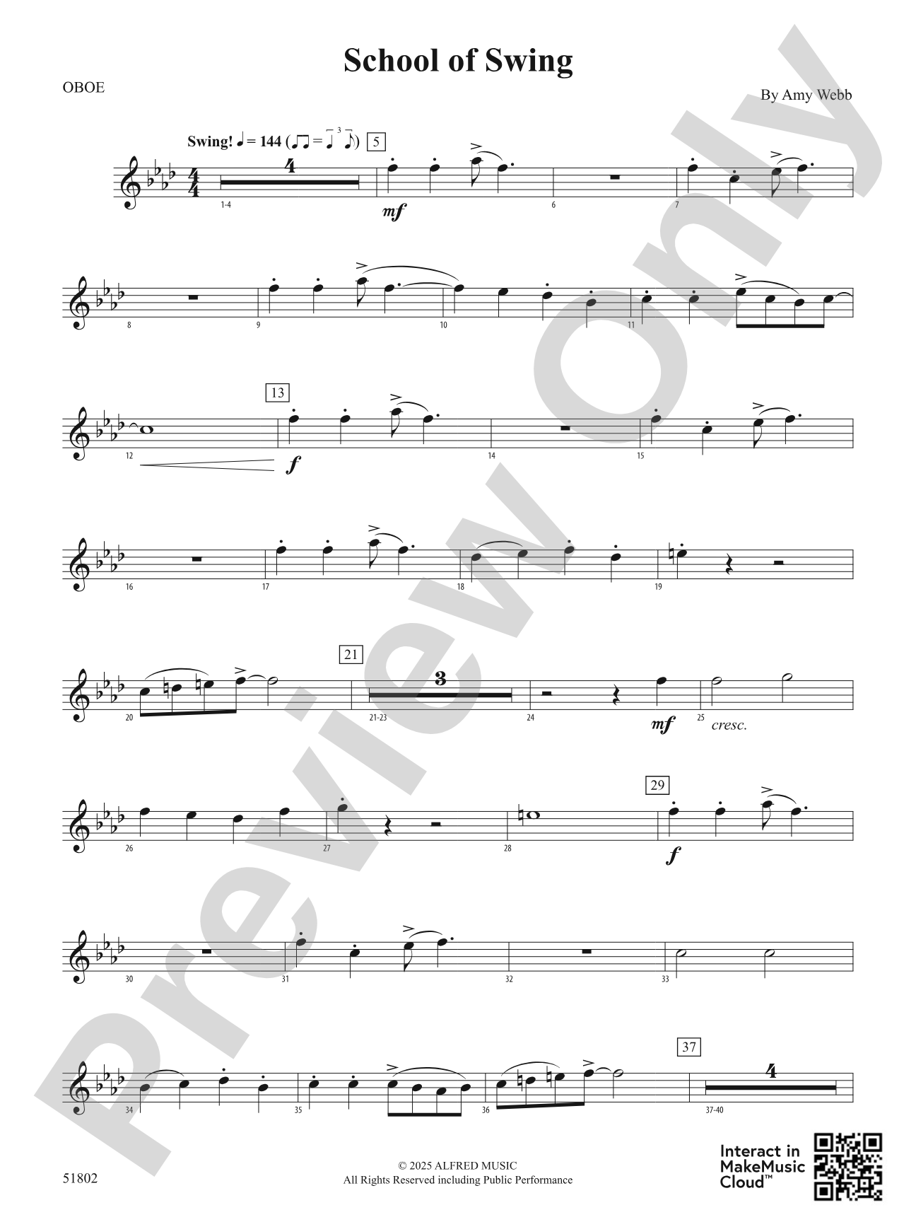 School of Swing: Oboe