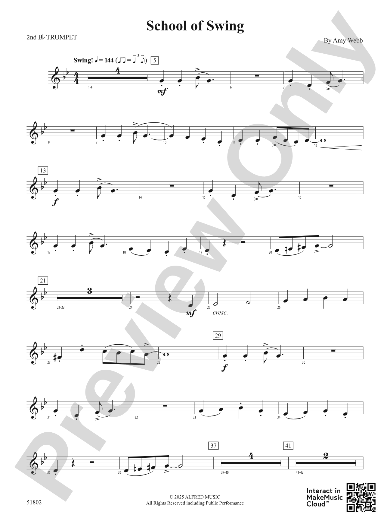 School of Swing: 2nd B-flat Trumpet
