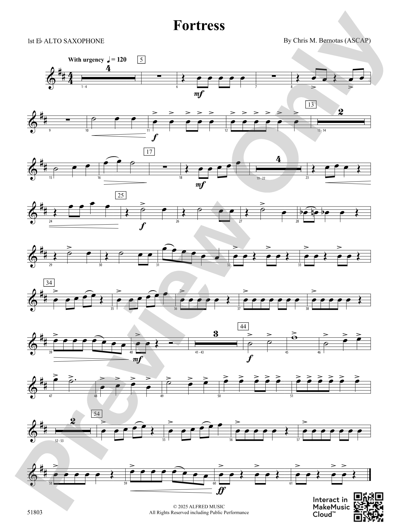 Fortress: E-flat Alto Saxophone