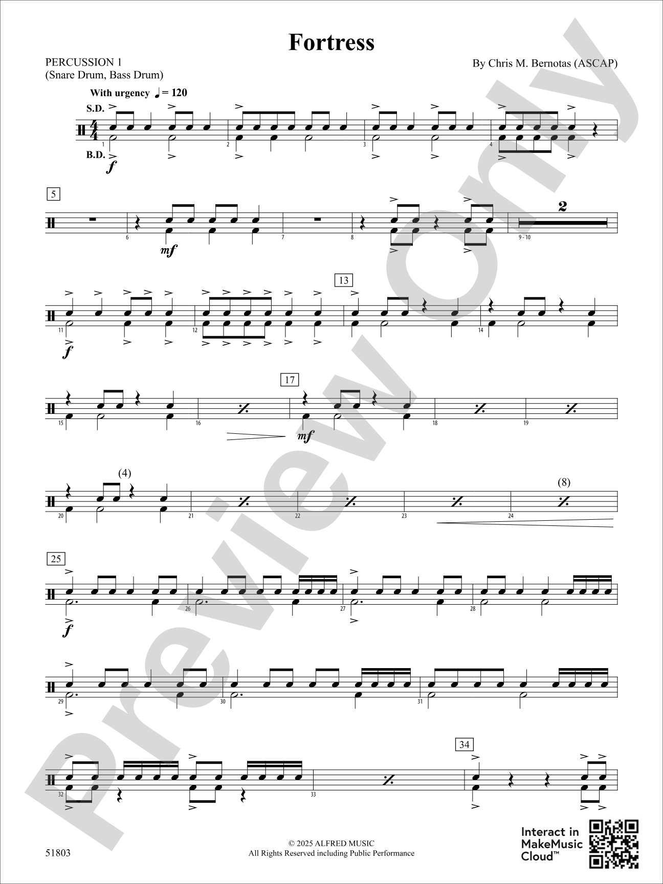 Fortress: 1st Percussion