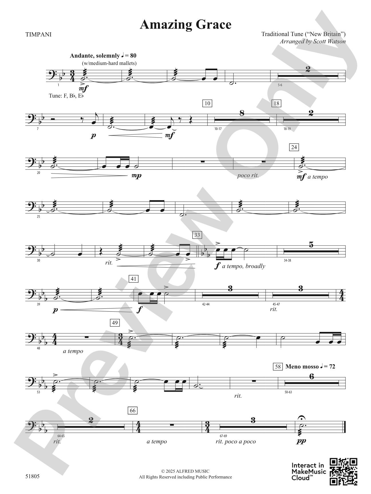 Amazing Grace: Timpani