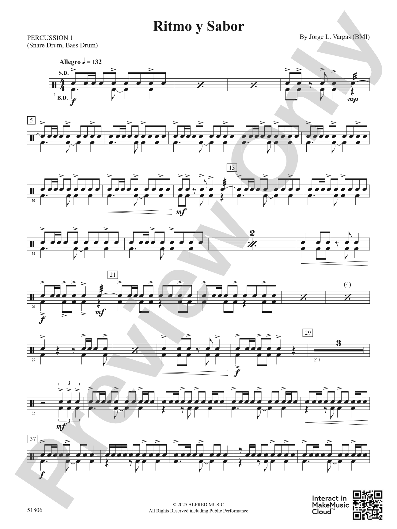 Ritmo y Sabor: 1st Percussion