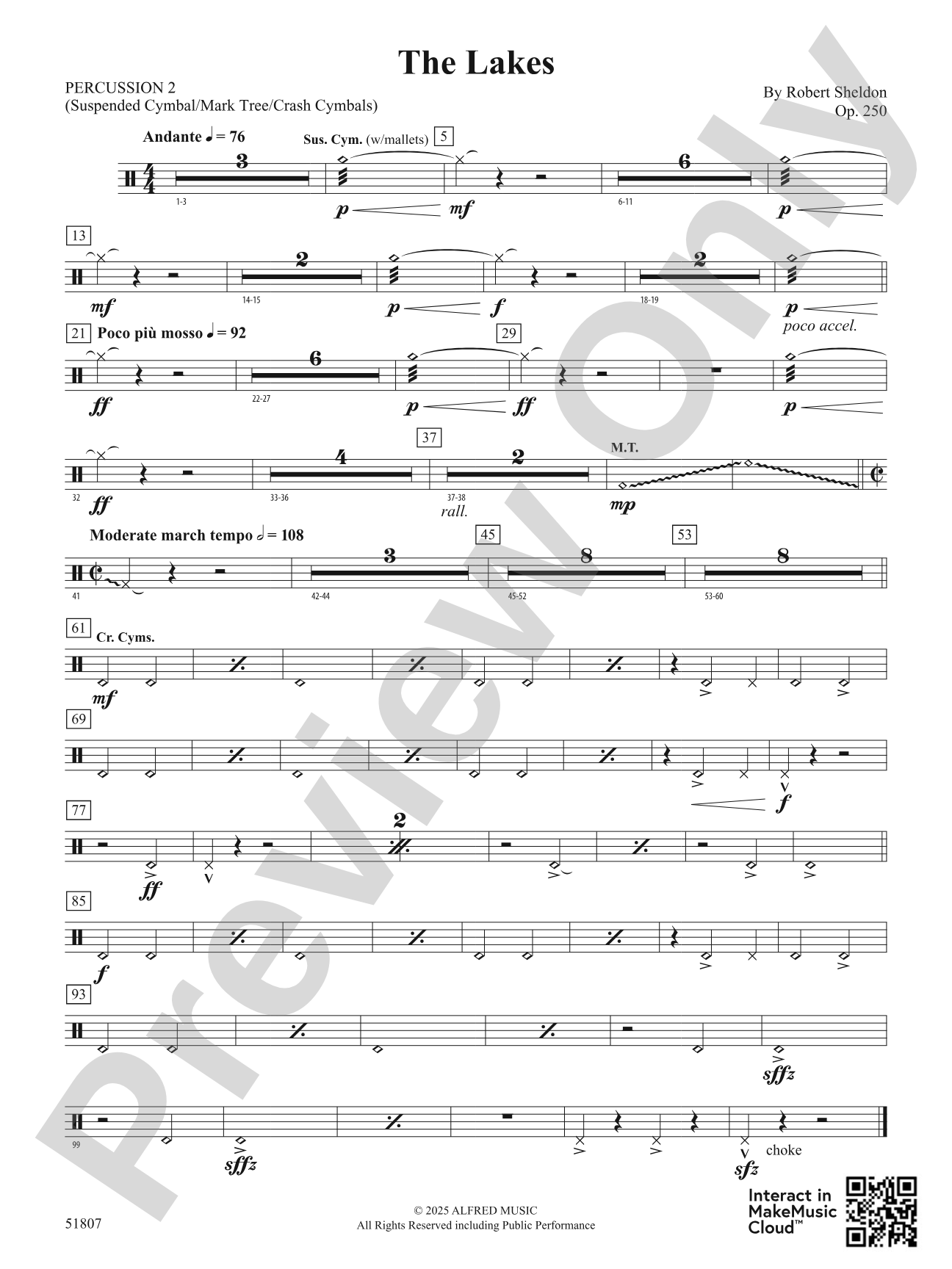 The Lakes: 2nd Percussion