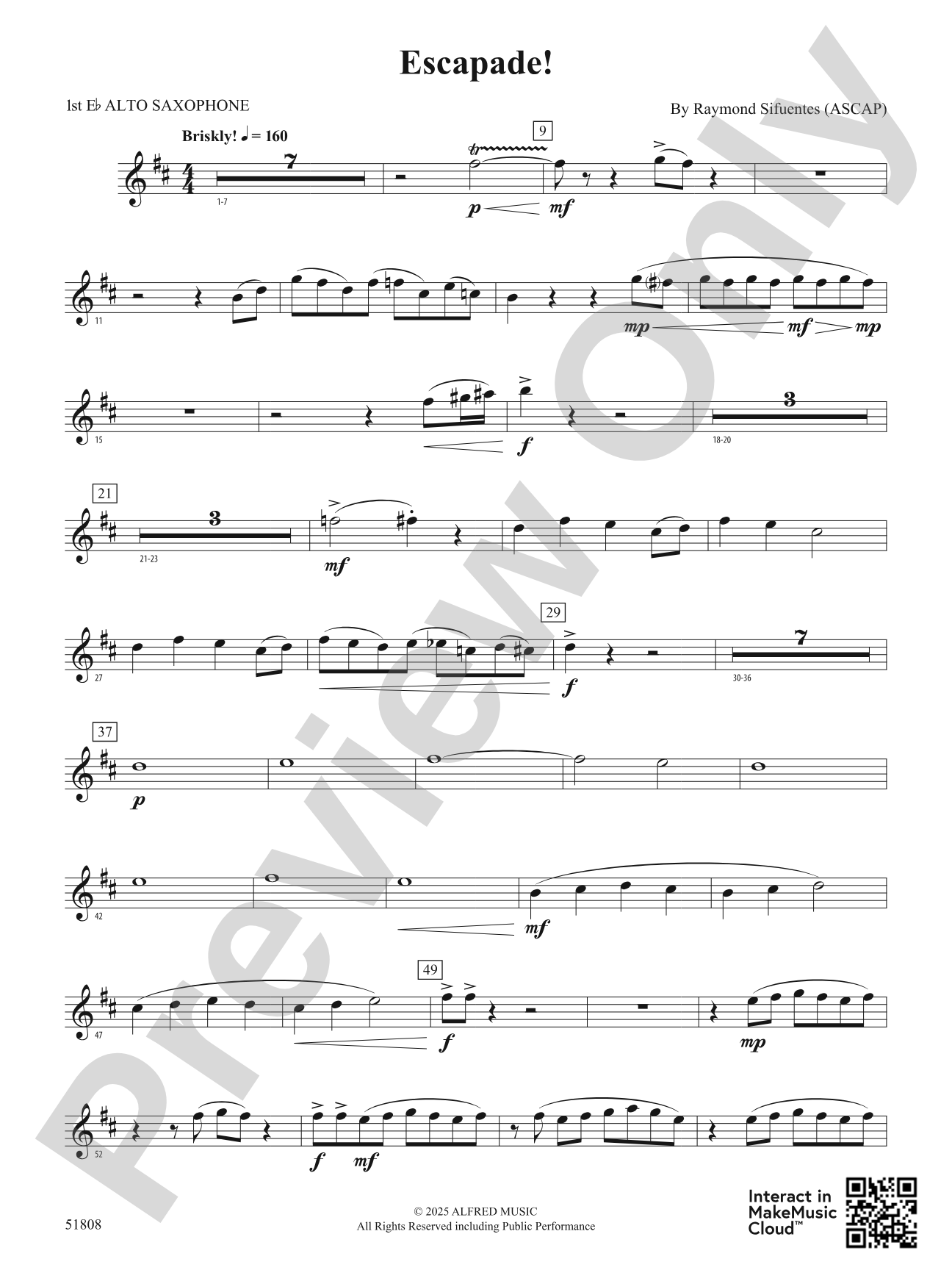 Escapade!: E-flat Alto Saxophone