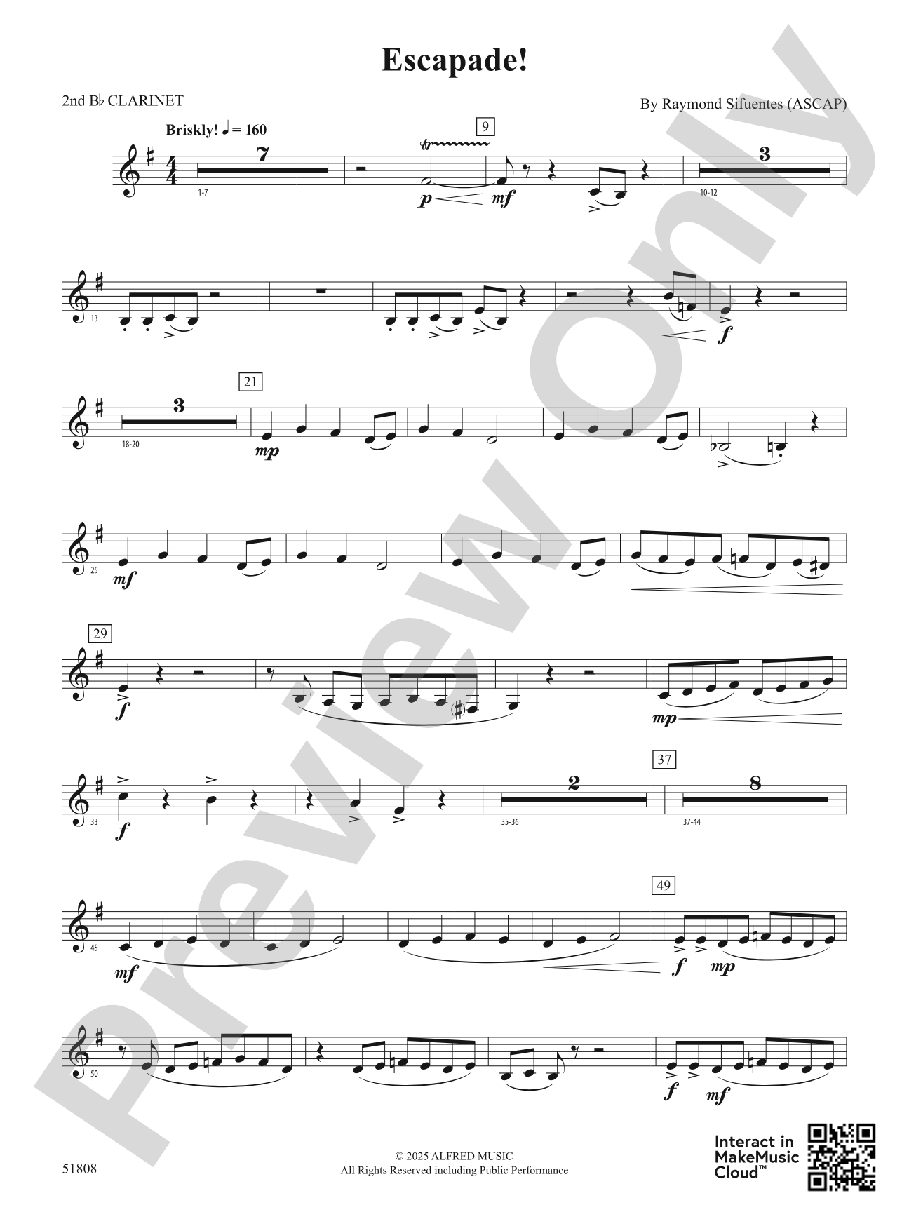 Escapade!: 2nd B-flat Clarinet
